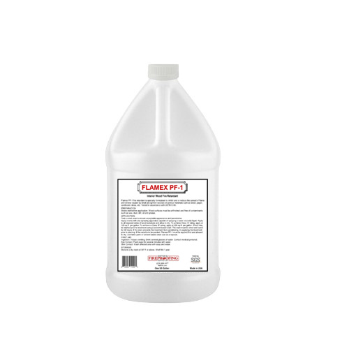 interior fire retardant spray for paper, wood, and straw